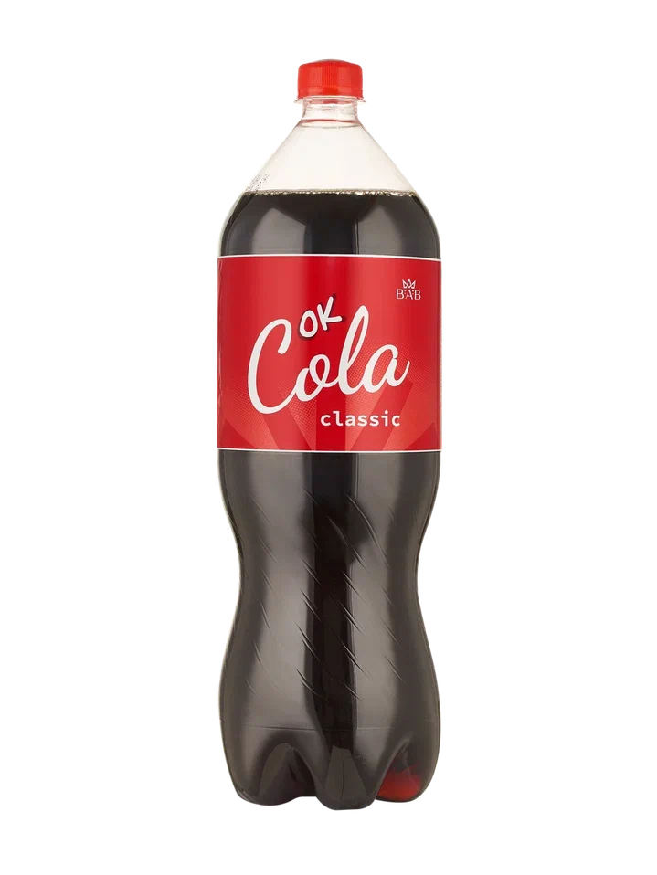 Напиток безалкогольный газированный непастеризованный на ароматах «COLA CLASSIC/КОЛА КЛАССИК» ТМ «ОК» 2 л